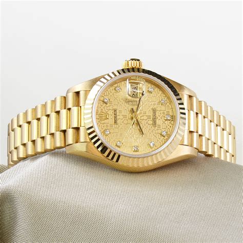 rolex ladies octagonal second dial|Rolex oyster and yellow gold.